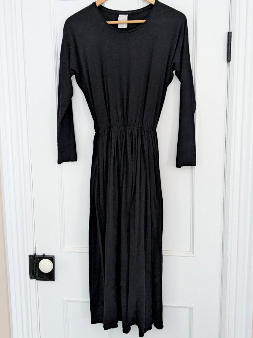 KOWTOW XXS 0-2 Black L/S Midi Dress